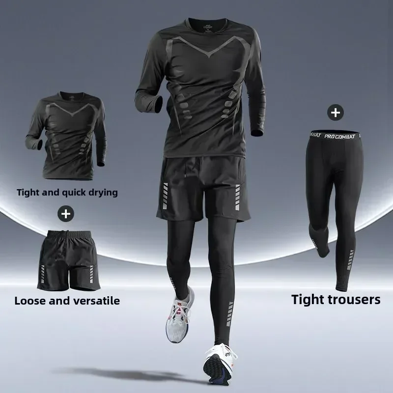 Setelan Lari Pria Ketat Cepat  - Running Gear Quick Dry ulasan dan harga